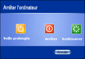 arrter l'ordinateur