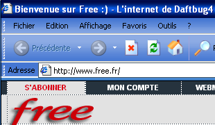 L'internet de Daftbug4 personnalis