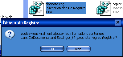 fusionner le fichier .reg